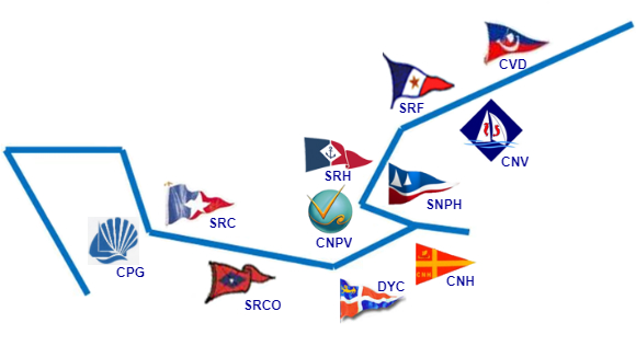 Carte des clubs partenaires